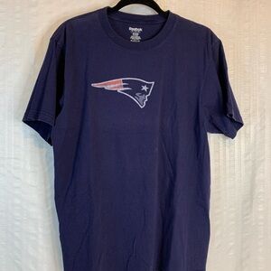 Reebok Men's New England PatriotsNavy Blue T-Shirt